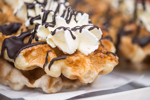 Gaufre chocolat chantilly